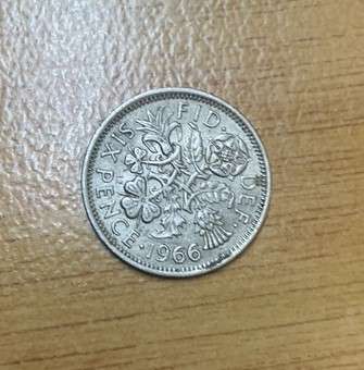 !!! British 6 Pence - 1966 !!!