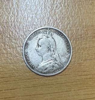 !!! British Silver 6 Pence - 1889 Jubilee Head !!!