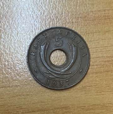 !!! East Africa 1937 H - 5 Cent !!!