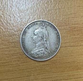 !!! British Silver 6 Pence - 1887 Jubilee Head !!!