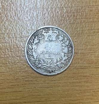!!! British Silver 6 Pence - 1851 Young Head !!!