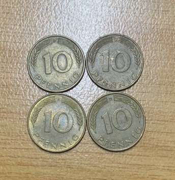 !!! Germany 10 Pfennig - Lot !!!