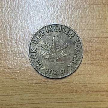 !!! Germany 10 Pfennig - 1949 F !!!