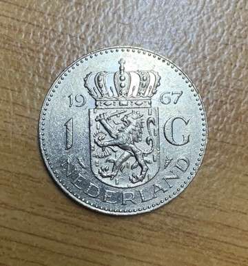 !!! Netherlands 1967 - 1 Gulden  !!!