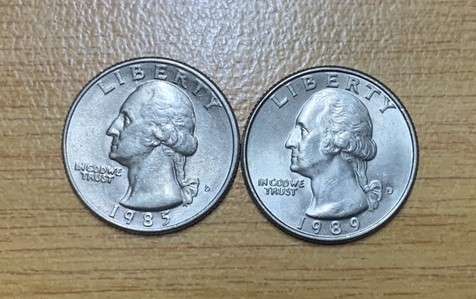 !!! USA 1985/89 Quarter Dollars  !!!