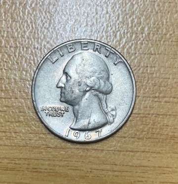 !!! USA 1967 Quarter Dollar  !!!