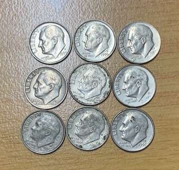 !!! USA Lot of Dimes/10 Cents  !!!