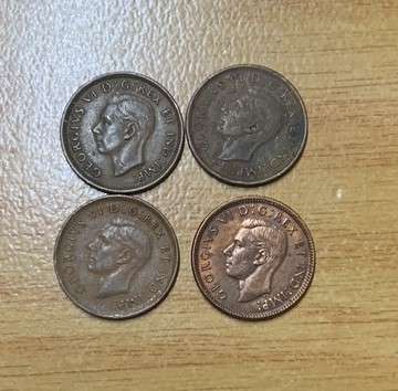 !!! Canada 1 Cents from the 40"s  !!!