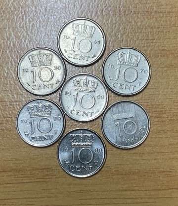 !!! Netherlands  10 Cents Coins !!!