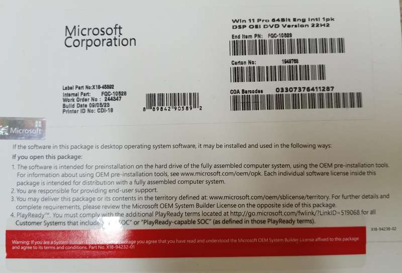 Windows 11 Professional Licences