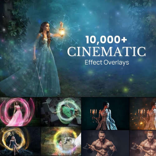 10,000+ Cinematic & Photo Overlays  Instantly Enhance Your Photos & Videos!