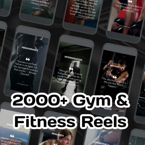 2,000+ Gym & Fitness Reels Bundle  Dominate Social Media & Inspire Your Audience!