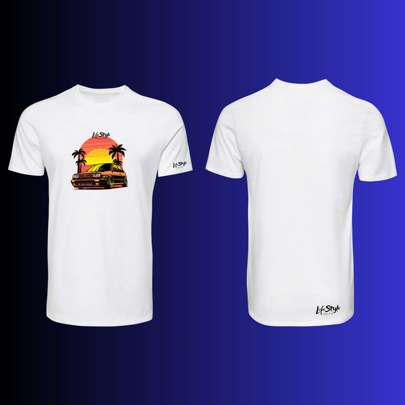 Lifestyle Apparel Golf Mk2 Sunset - White Medium