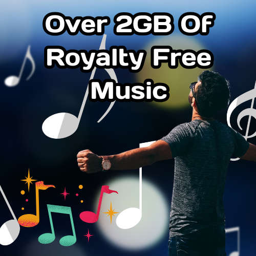 2GB Royalty-Free Music, Video's & Images Collection  Perfect for Videos, Podcasts, and Creators