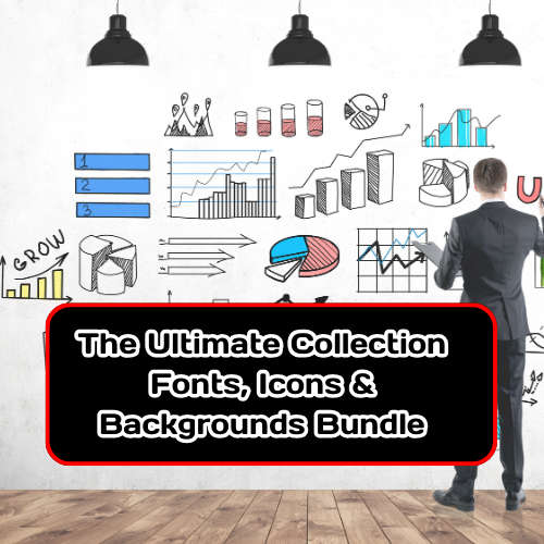 The Ultimate Collection  Fonts, Icons & Backgrounds Bundle