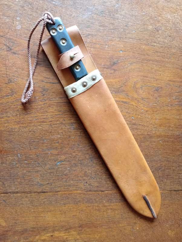 British Army style Martindale Machete and Leather Scabbard
