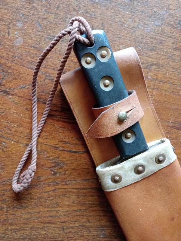 British Army style Martindale Machete and Leather Scabbard