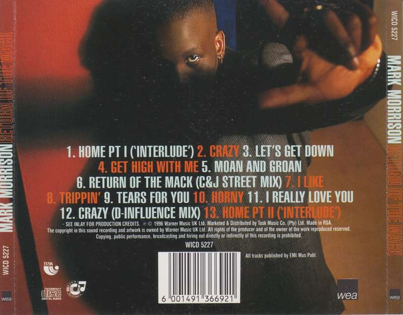 Mark Morrison - Return Of The Mack (CD)