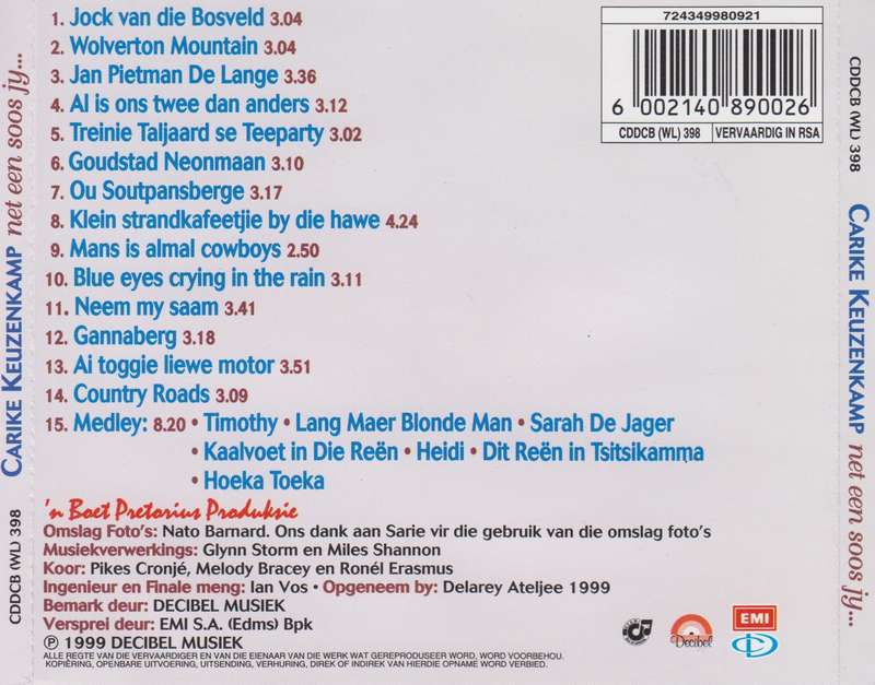 Carike Keuzenkamp - Net Een Soos Jy (CD)