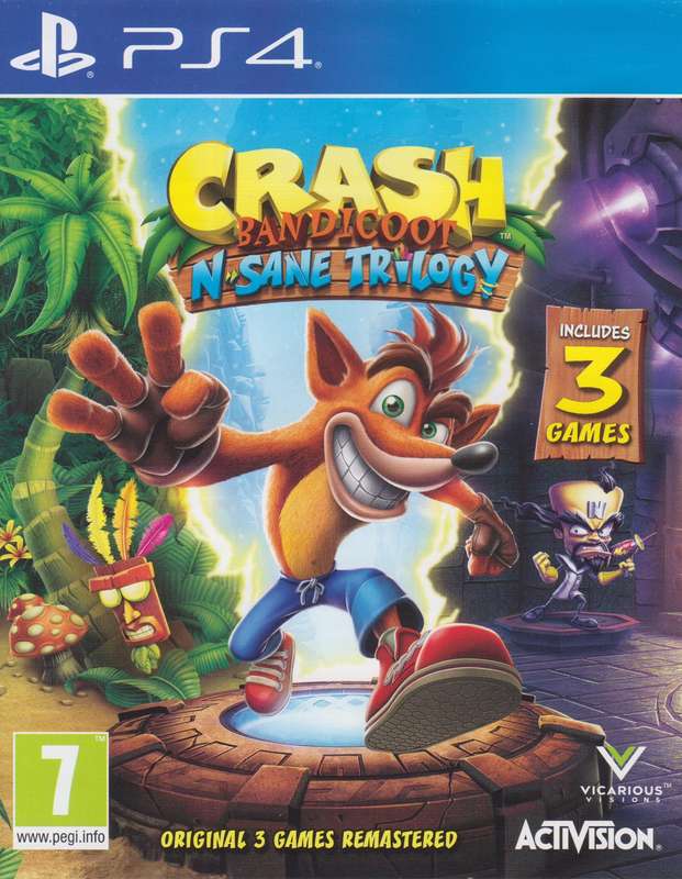 Crash Bandicoot N Sane Trilogy (PS4) [NO Booklet]