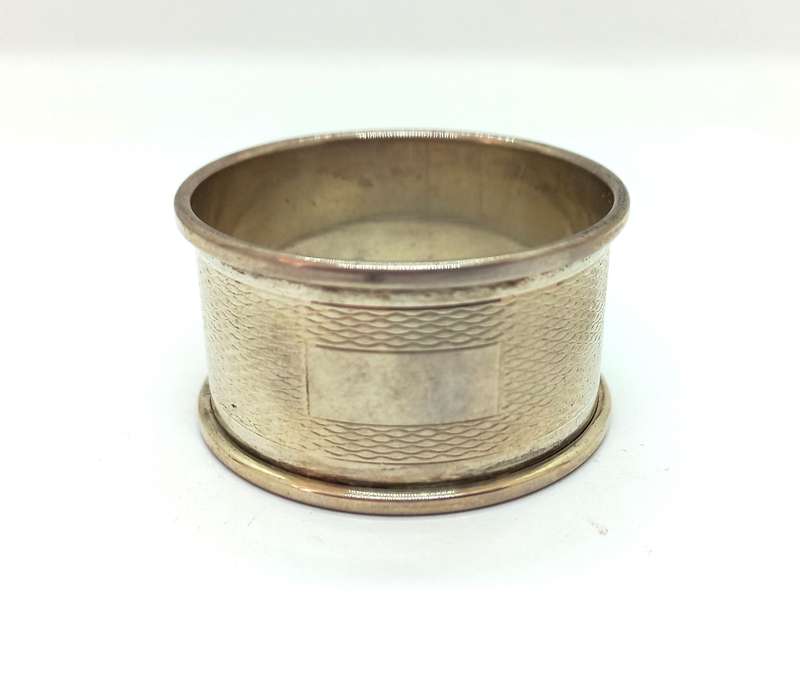 Sterling Silver Napkin Ring  Birmingham circa 1960