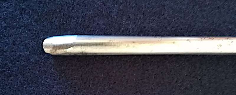 Antique Herring Bros. 'London' 3/16" Cut, Straight Gouge, #7 Sweep, Length 8 3/4" For Professionals
