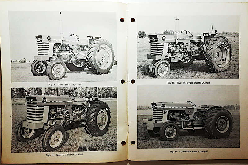 Vintage Massey-Ferguson Tractor 165 - Original Manual c.1964 - 1975