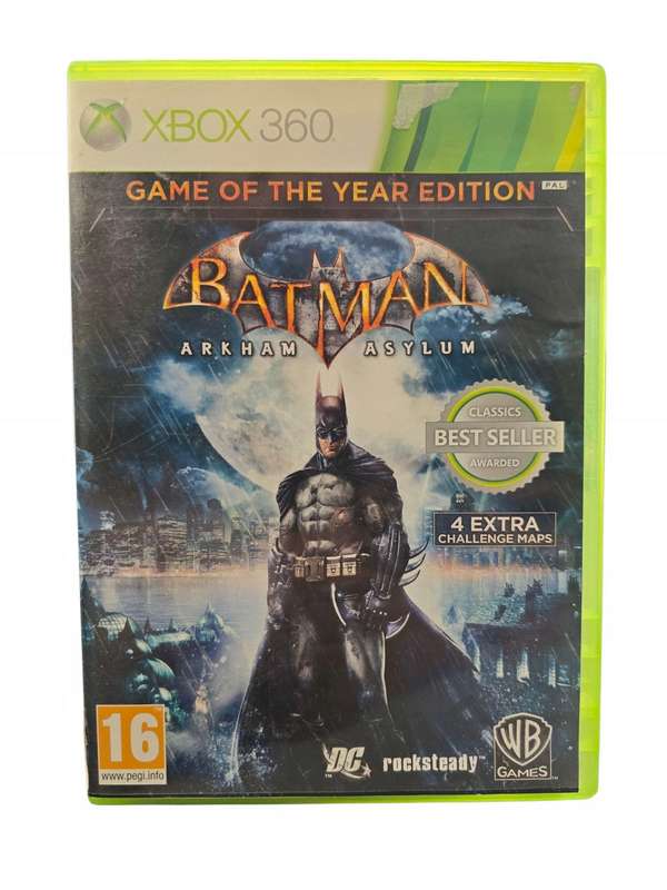 Xbox 360 Batman Arkham Asylum Game Of The Year Edition / Original Product