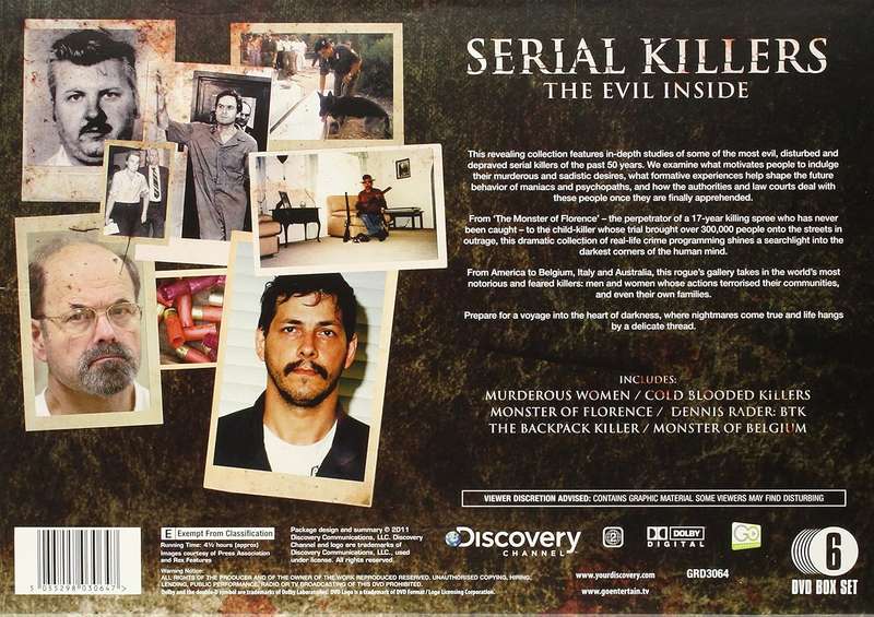 Discovery Channel Serial Killers The Evil Inside (6 DVD Box Set)