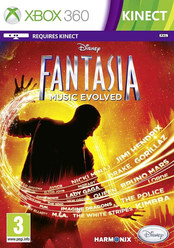 Xbox 360 Disney Fantasia Music Evolved / Original Product / Sag