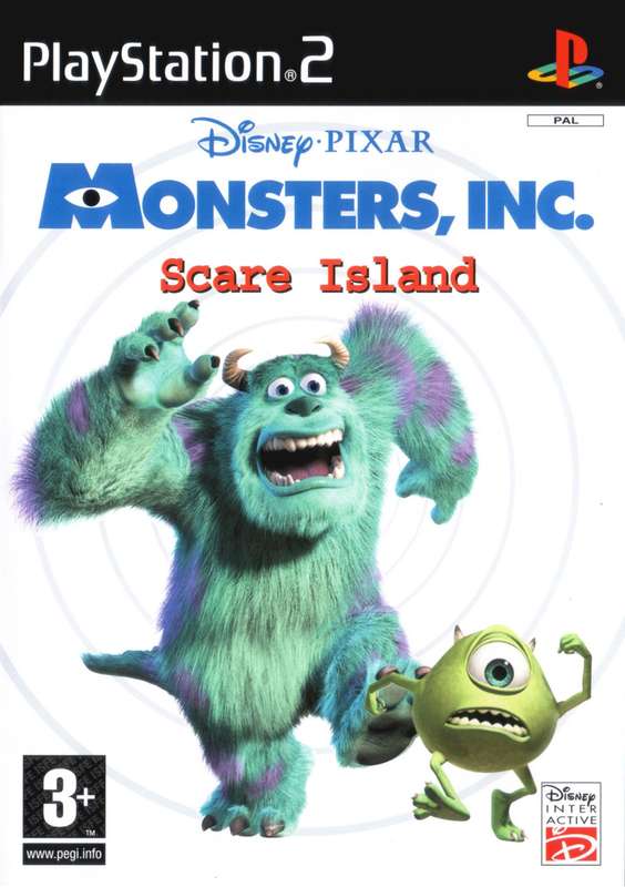 PS2 Disney Pixar Monsters Inc Scare Island