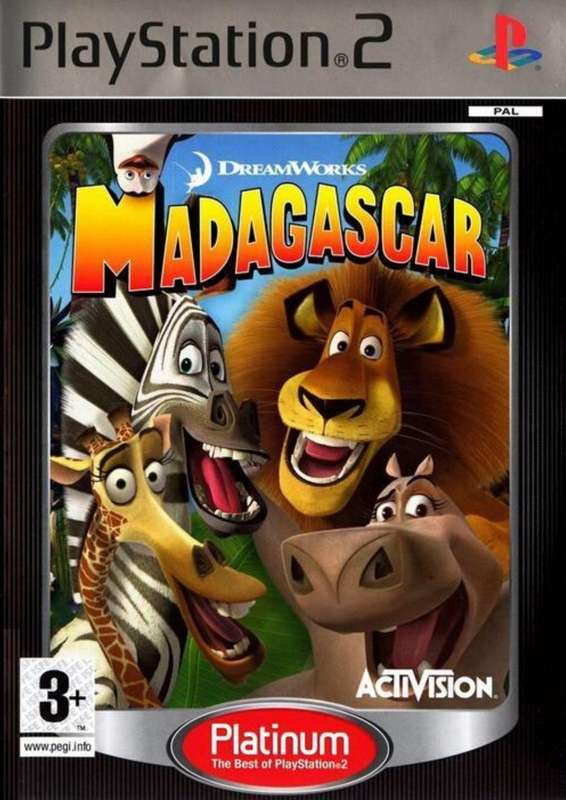 PS2 Dreamworks Madagascar Platinum