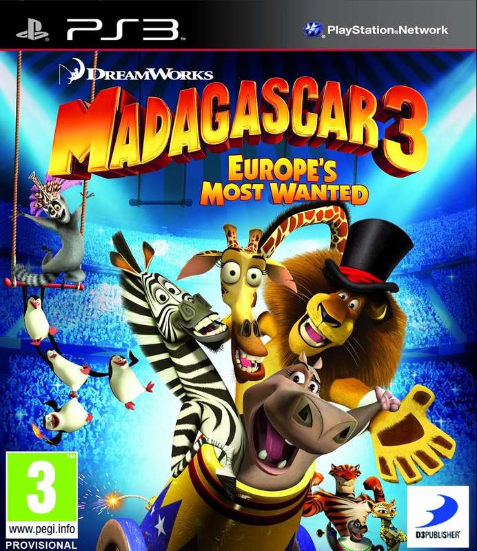 PS3 Dreamworks Madagascar 3 Europes Most Wanted