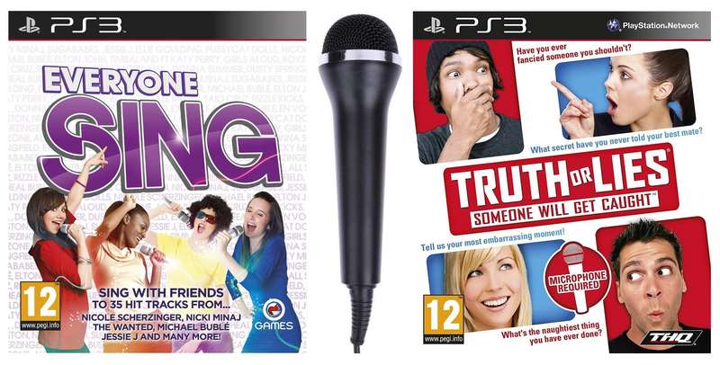 PS3 Everyone Sing & Truth Or Lies With Microphone Bundle