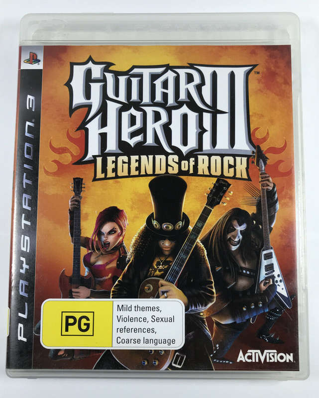 PS3 Guitar Hero III Legends Of Rock / As New / Sag