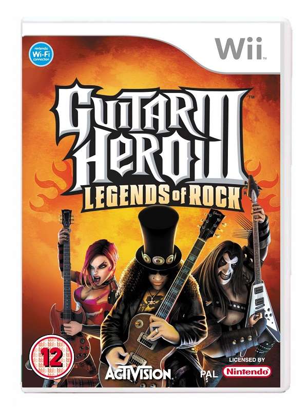 Wii Guitar Hero III Legends Of Rock Guitar Bundle