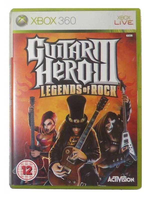 Xbox 360 Guitar Hero III Legends Of Rock / Original Product / Sag