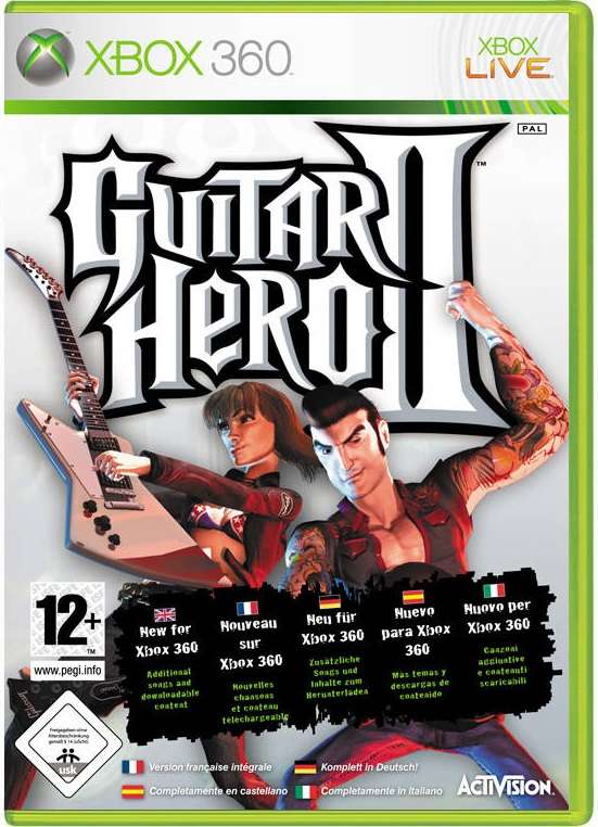 Xbox 360 Guitar Hero II X-Plorer Wired Guitar Bundle / Original Product