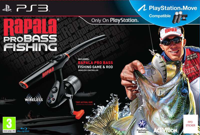 PS3 Rapala Pro Bass Fishing Rod Bundle