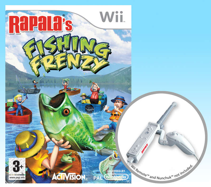 Wii Rapalas Fishing Frenzy Rod Bundle