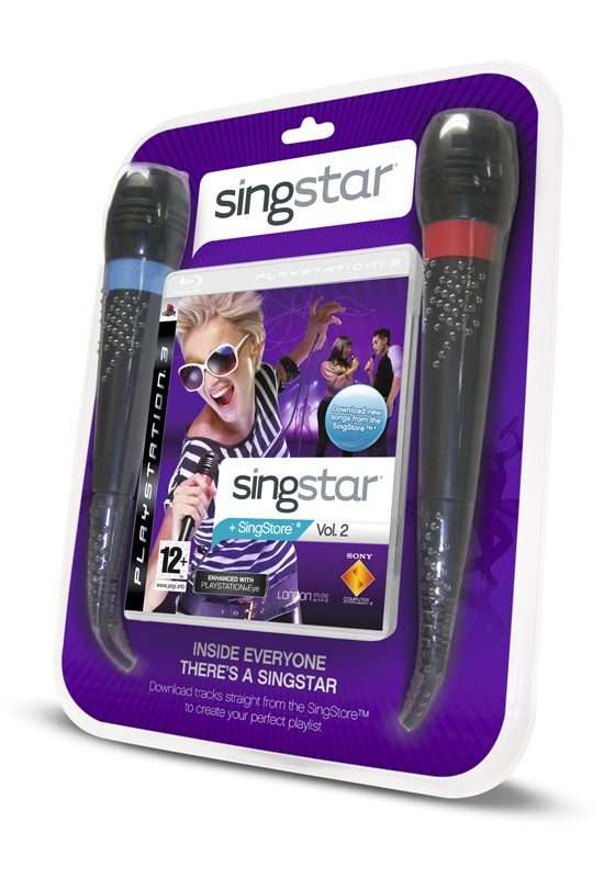 PS3 Singstar Vol 2 Game With Singstar Microphones Bundle