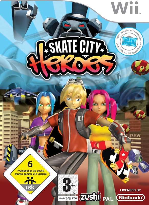 Wii Skate City Heroes