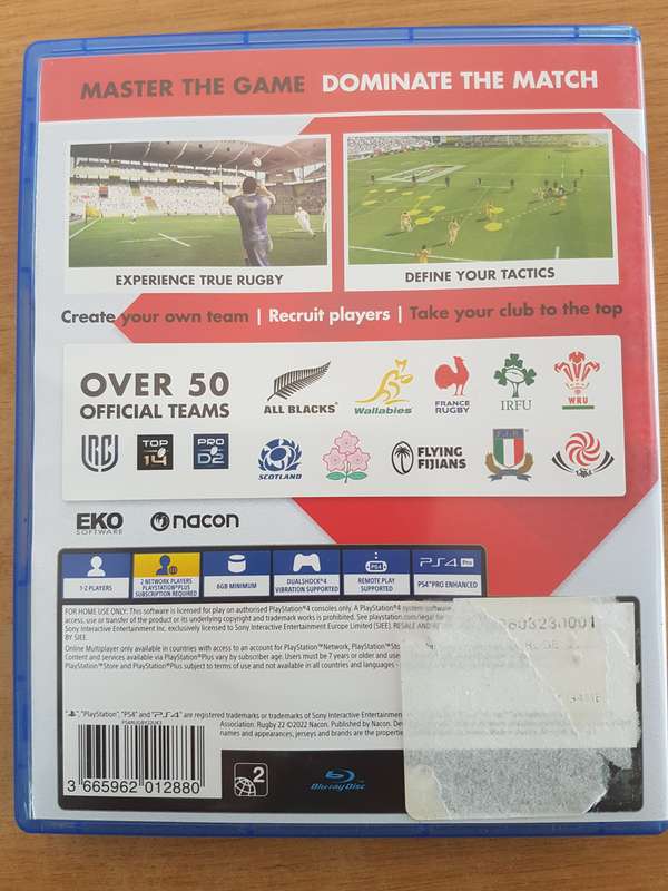 Rugby 22 - ps4