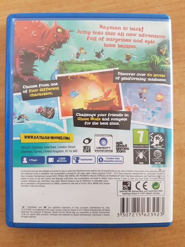 Rayman Origins psvita