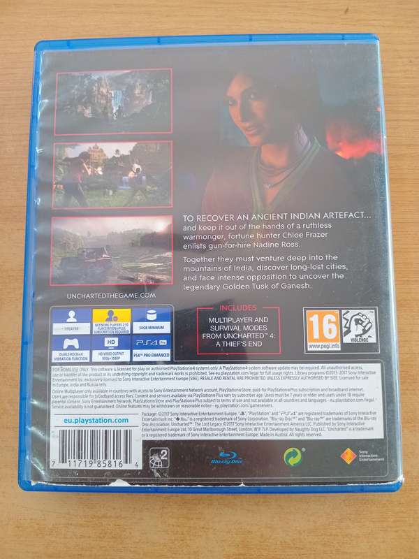 Uncharted The Lost Legacy - ps4