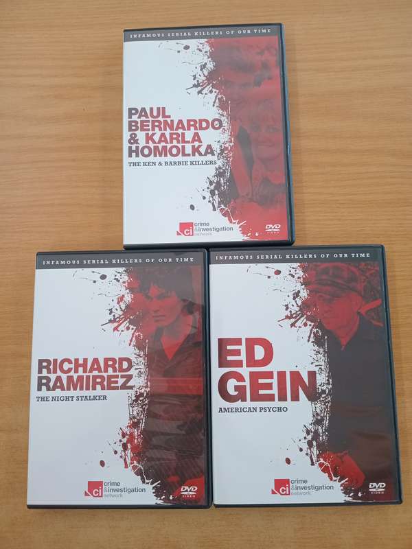 Infamous Serial Killers of our Time - 6 dvd box set