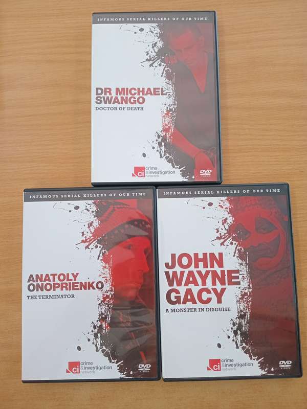 Infamous Serial Killers of our Time - 6 dvd box set