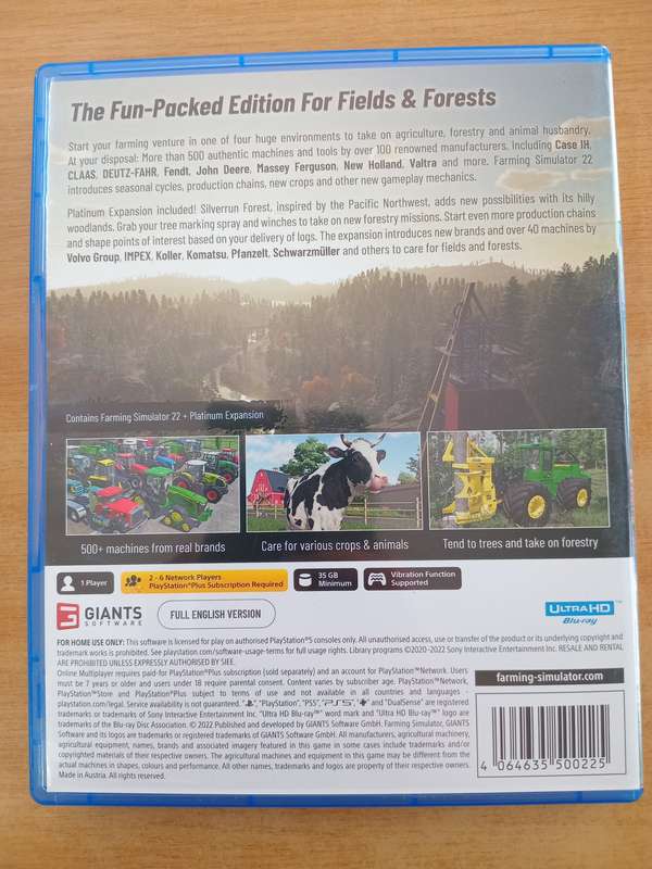 Farming Simulator 22 Platinum Edition - Ps5