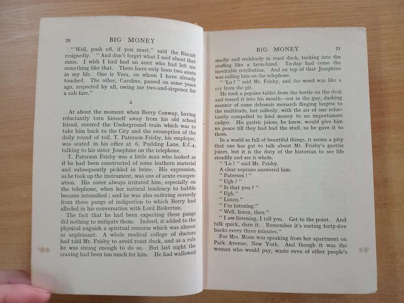 P.G. Wodehouse- Big Money