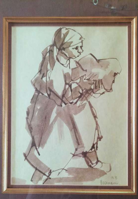 Hennie Niemann Sepia Ink size 250mm x 180mm
